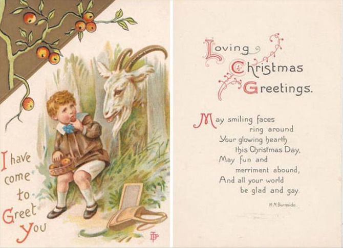 The Creepiest Victorian Christmas Cards Ever - 18 images