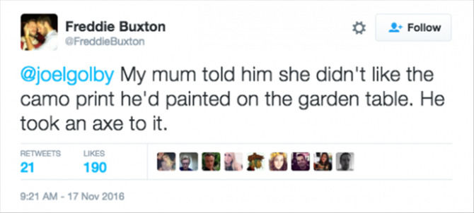 16 Funny Reasons Dads Got Mad According To Twitter- 15 images