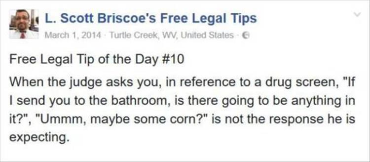 Funny Free Legal Tips From A Lawyer Who’s Seen It All