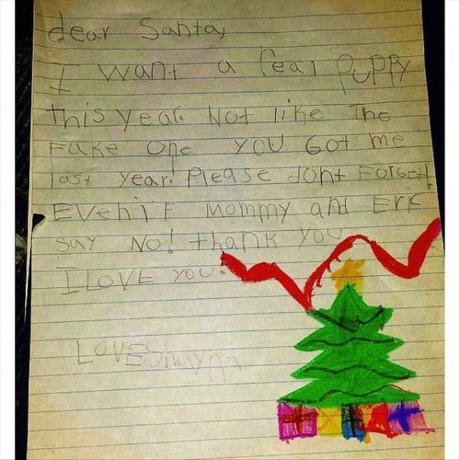 Kids Write The Funniest Letters To Santa - 20 images