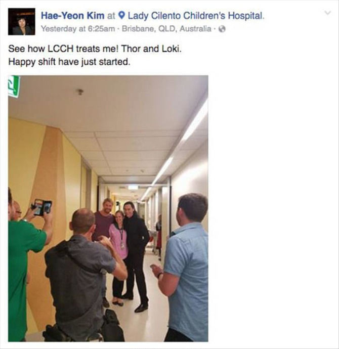 Loki And Thor Visit A Kid’s Hospital