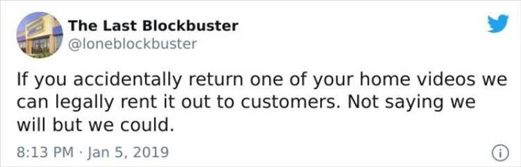 The Last Blockbuster's Twitter Account Is Hilarious And What We All Need Right Now