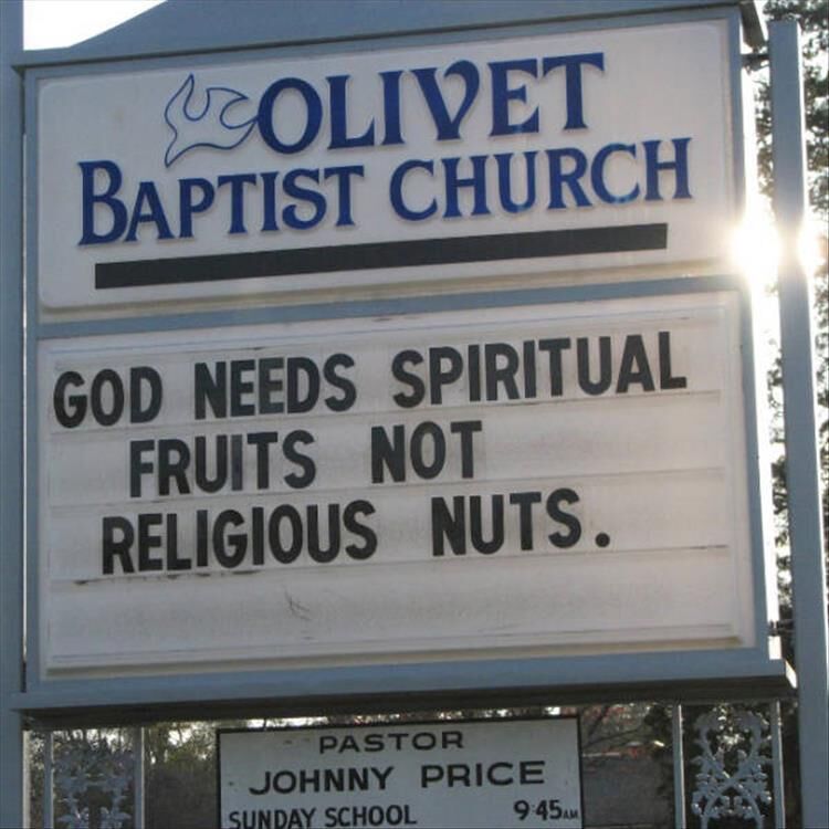 The Funny Side Of Church Signs