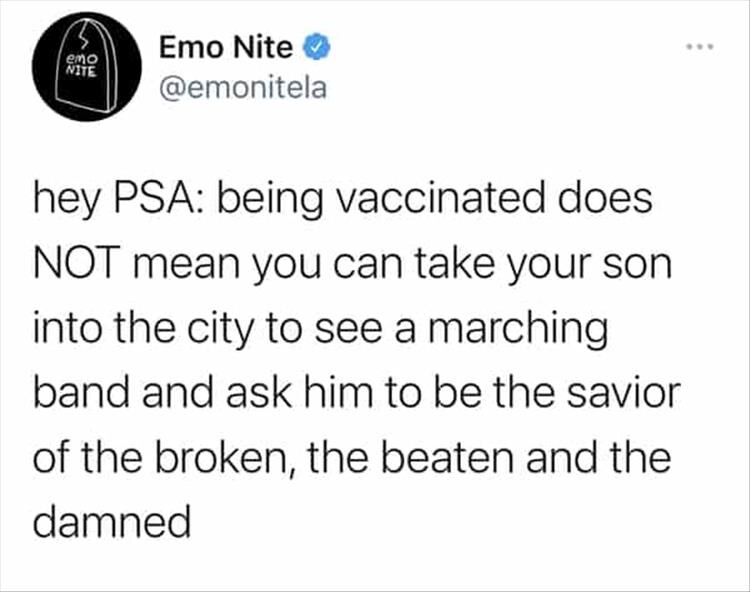 Just Because You're Vaccinated, Doesn't Mean You Should Start Doing Things