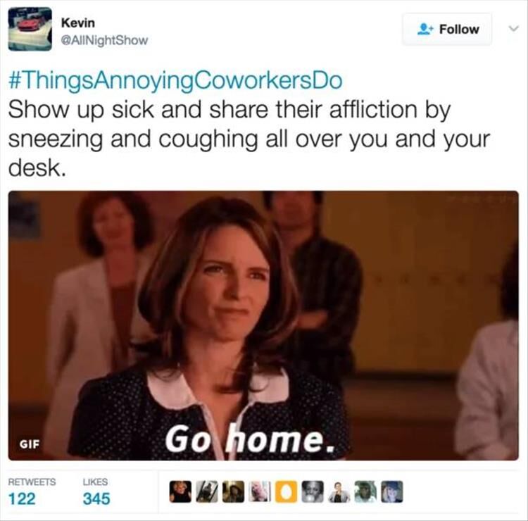 Top 20 Annoying Things Coworkers do