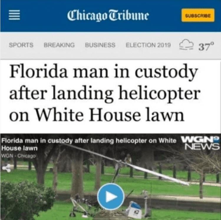 The Adventures Of Florida Man Should Be A Series On Netflix