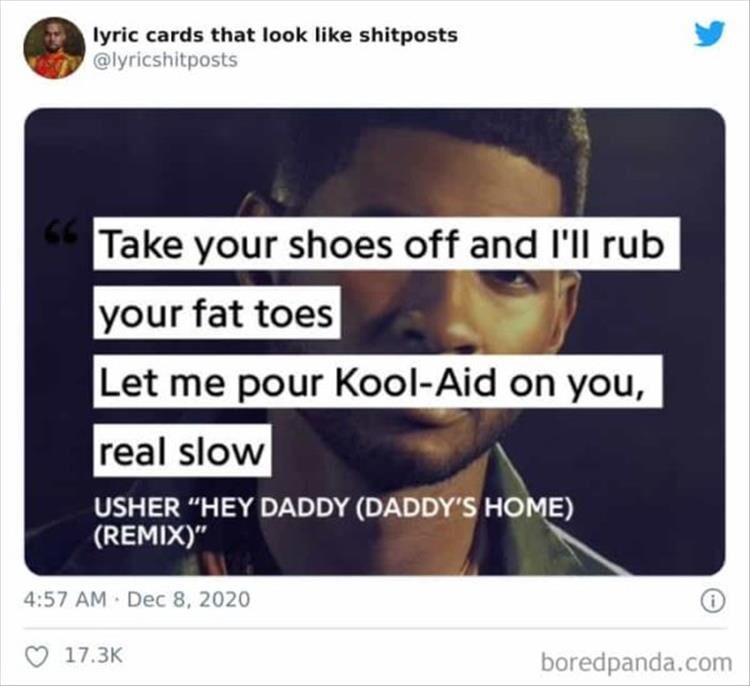 35 Of The Worst Song Lyrics Of All Time