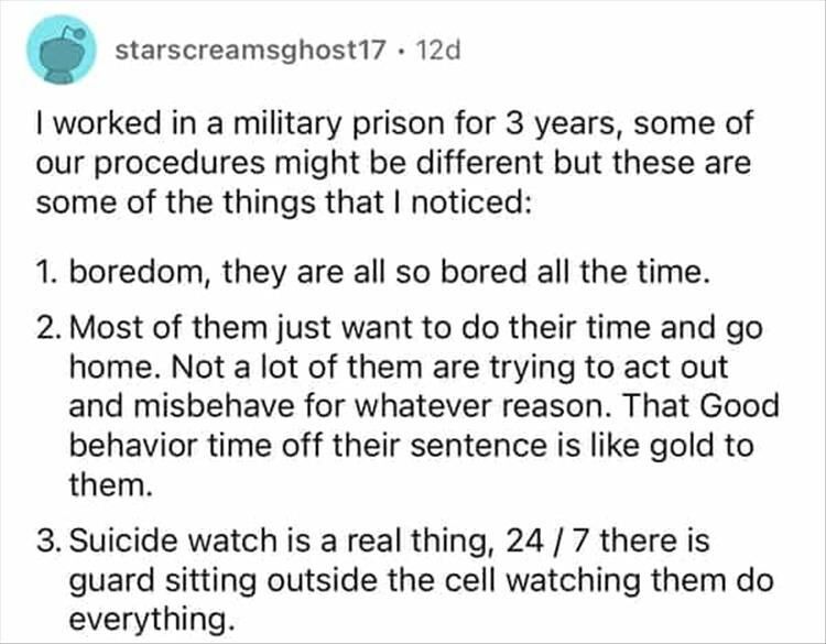 What Movies Get Wrong About Jail/Prison According To People Who Have Actually Been