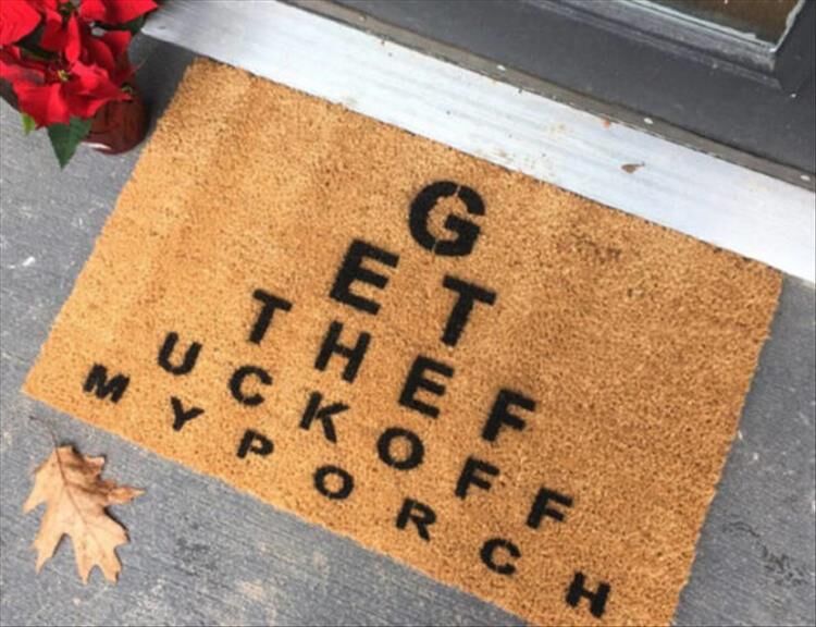15 Perfect Doormats For Letting People Know They Should Stay Home