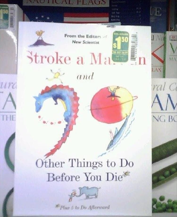 Perfectly Placed Stickers On Book Titles Is Something We Need More Of