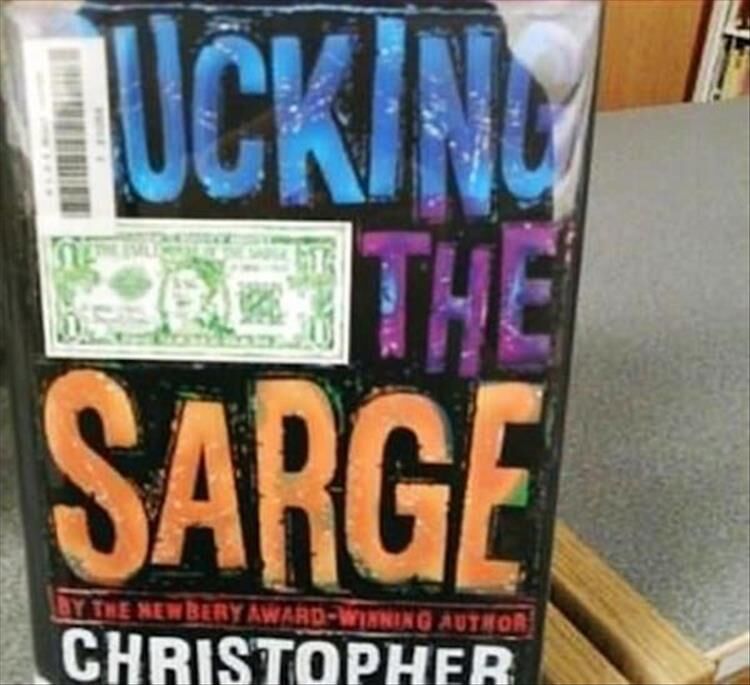 Perfectly Placed Stickers On Book Titles Is Something We Need More Of
