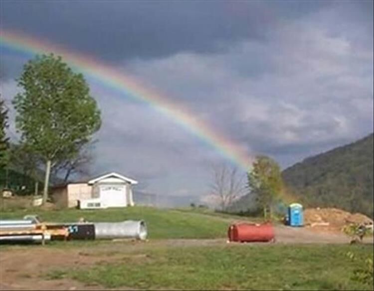 Those Lucky Few Who Have Actually Seen The End Of A Rainbow