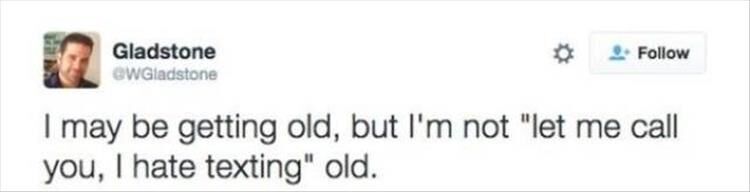 Growing Old According To Twitter