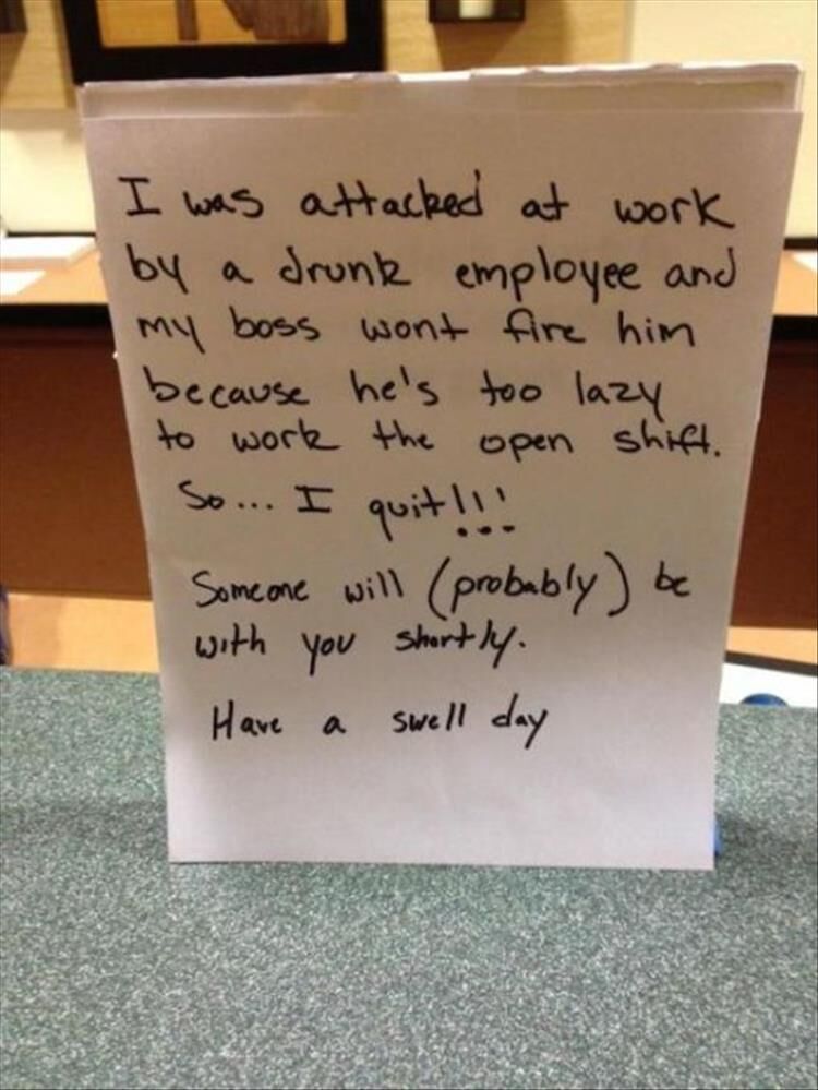 18 Funny Ways People Have Quite Their Jobs