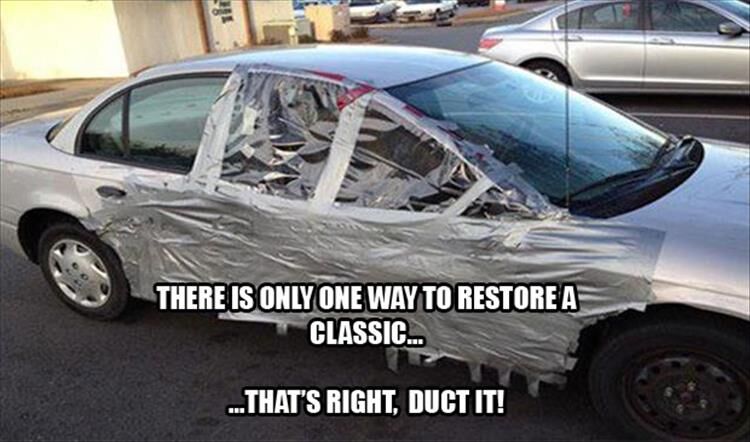 Duct Tape Helps The Redneck World Go Round
