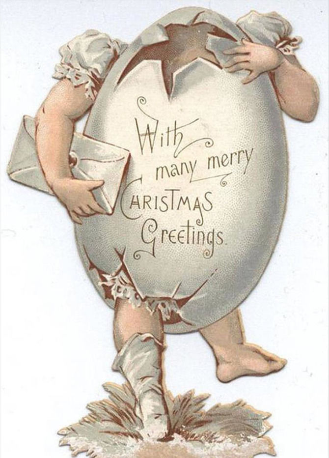 The Creepiest Victorian Christmas Cards Ever - 18 images