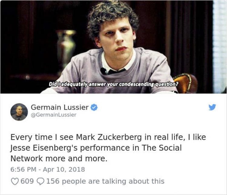 The Best Reactions About Mark Zuckerberg’s Testimony