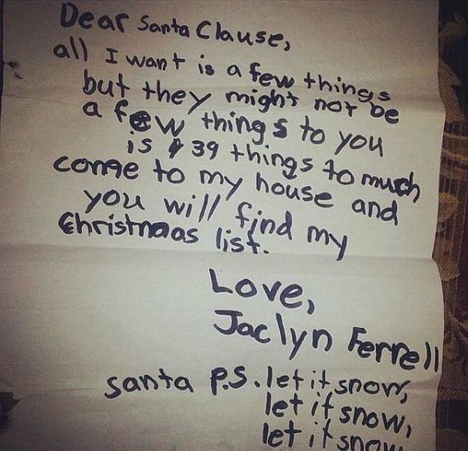 Kids Write The Funniest Letters To Santa - 20 images