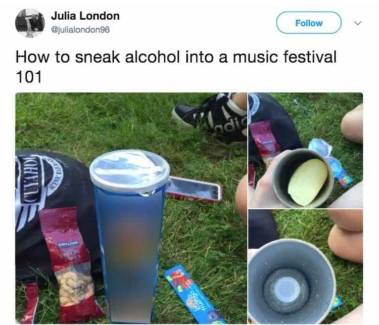 12 Ways To Smuggle Alcohol Into Events