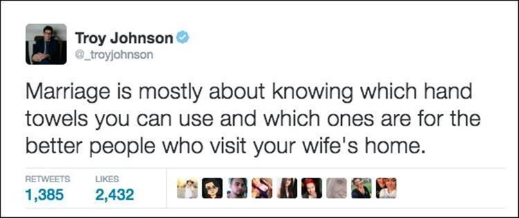 Funny Twitter Quotes From Guys About Marriage 30 Pics