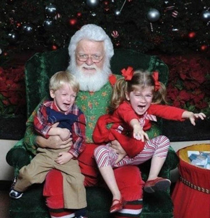 Not All Kids Want To See Santa - 18 images