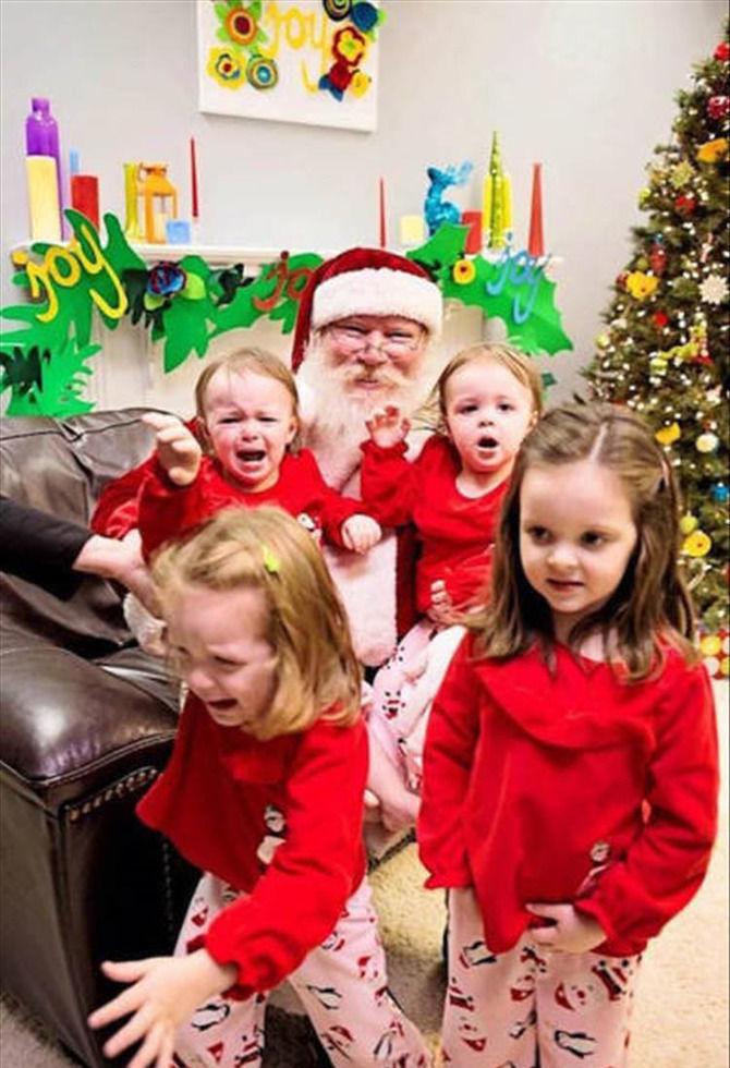 Not All Kids Want To See Santa - 18 images
