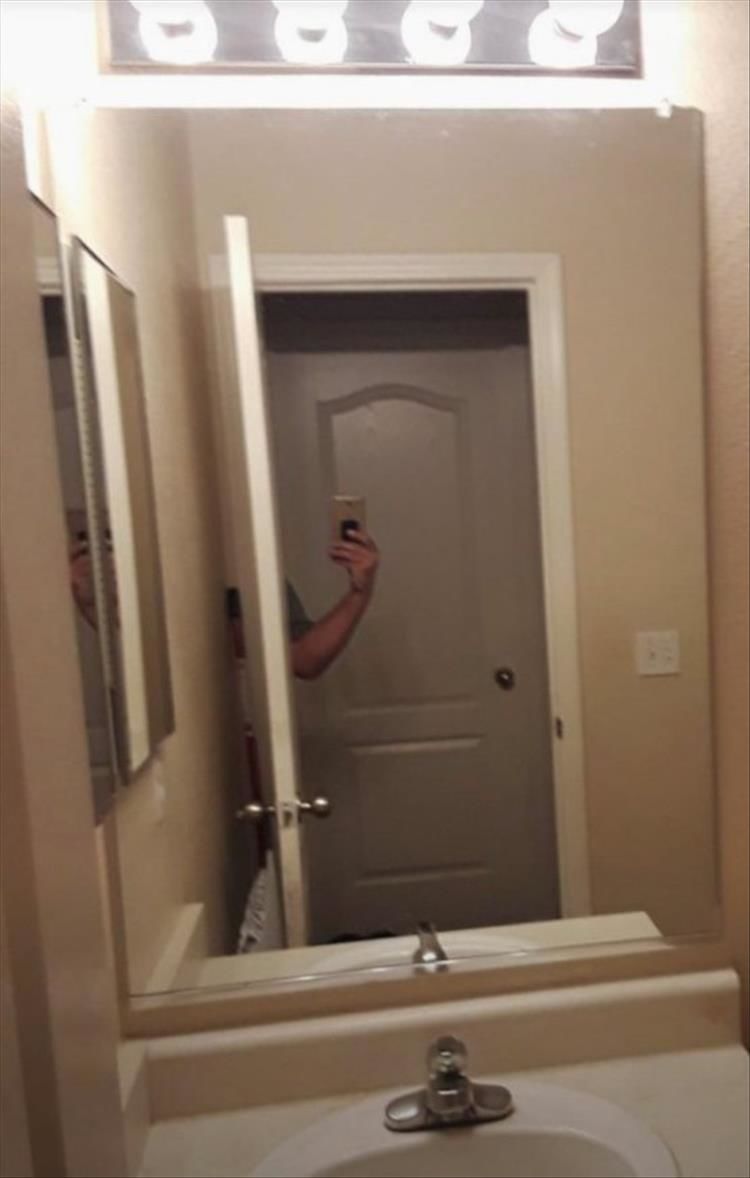 Taking A Photo To Sell Your Mirror, The Struggle Is Real 18 Pics