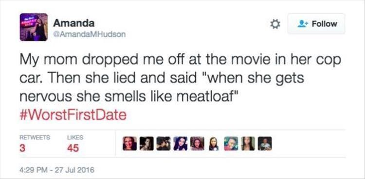 20 Funny Worst First Date Twitter Quotes